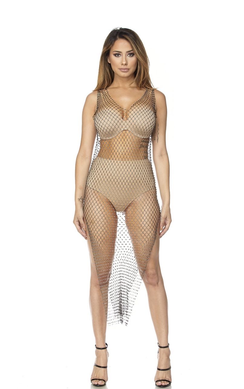 Fishnet dress