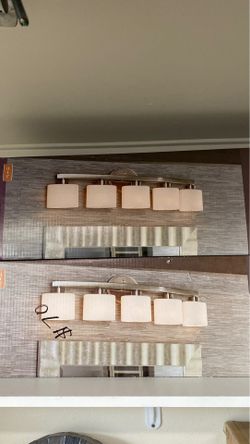 5 light vanity bar brushed nickel finish.