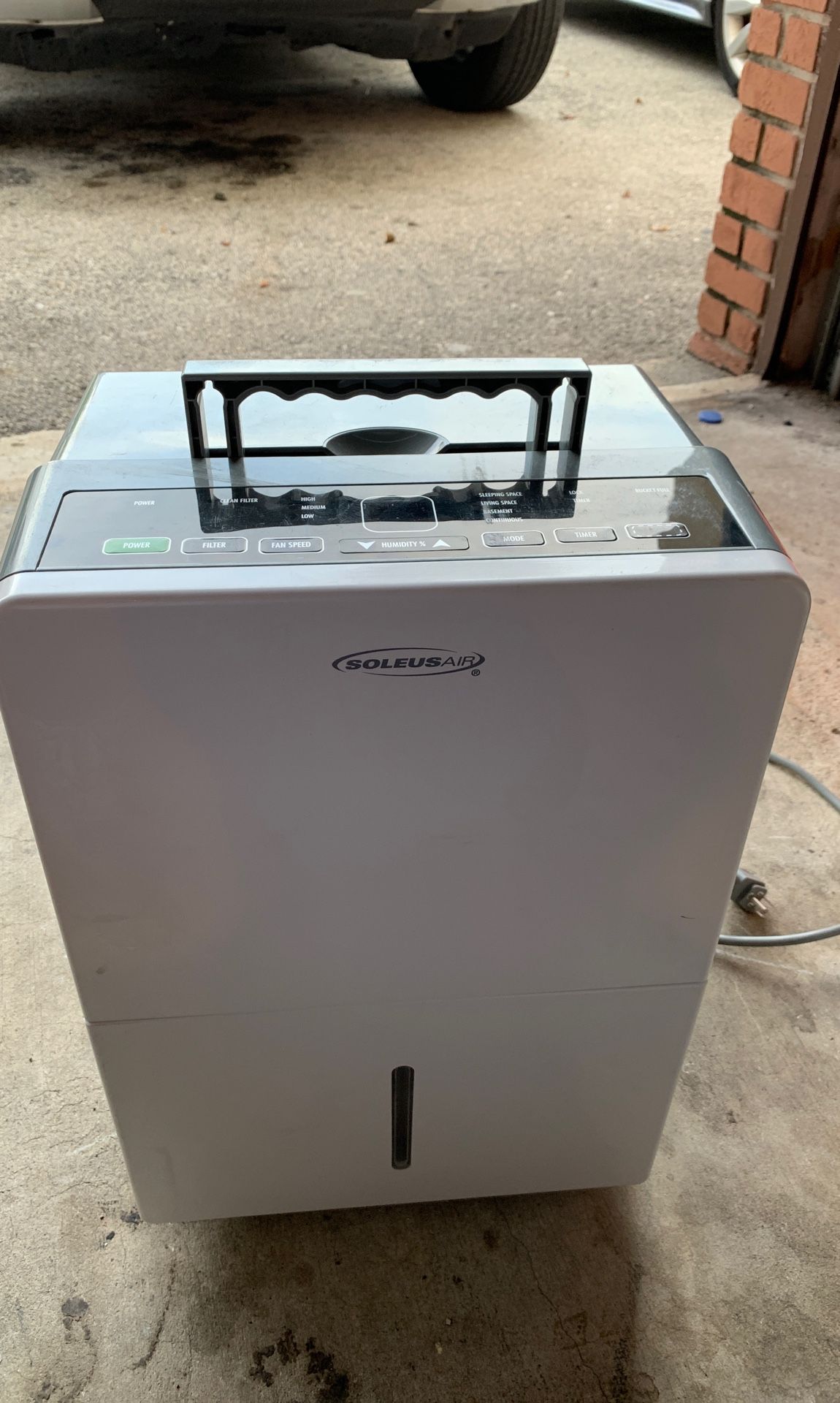 Soleus air dehumidifier mode hmtd45e-a