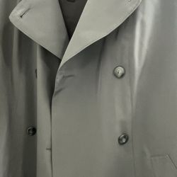 F.A. limited collection greenish /Gray Trench Coat Size 12