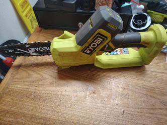 Ryobi 18v 6 in chainsaw tool only used