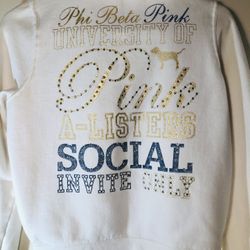 Victoria Secret University of Pink Bling Hoodie