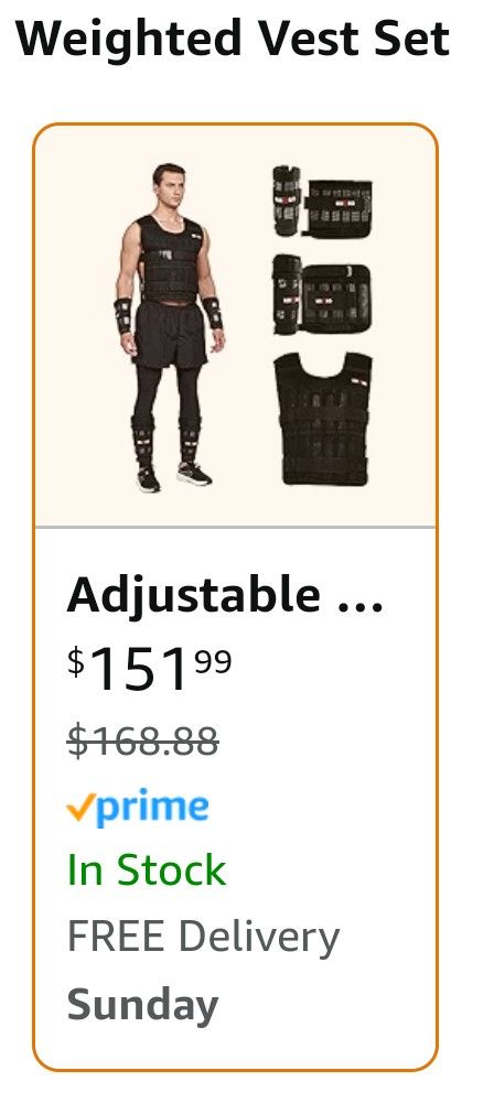 Weighted Vest And More