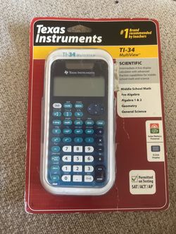 New With Tags TI-34 Scientific Calculator