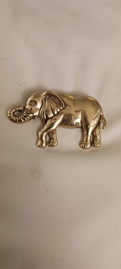 Brass Gold Plated Elephant.
