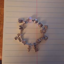 Pandora Bracelet With Charms 