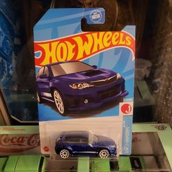 Hot Wheels Blue Subaru WRX STI 