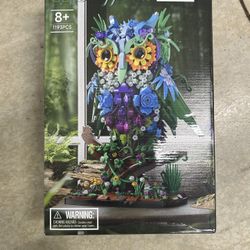 JOJO&Peach Floral Owl Toy Building Sets, MOC Creative Flower & Animal Model S...