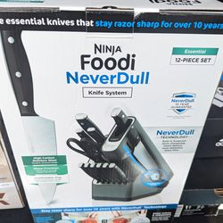 NINJA NEVER DULL 12-PIECE KNIFE SYSTEM w/BUILT-IN