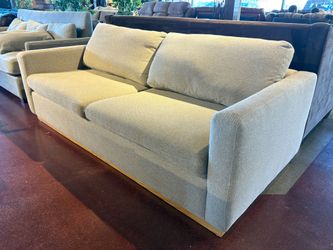 SOFACOMPANY Gray Modern Low Profile Loveseat