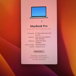 Apple MacBook Pro 2017 (Used)