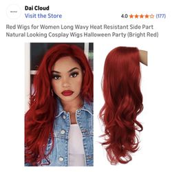 Long Red Wig