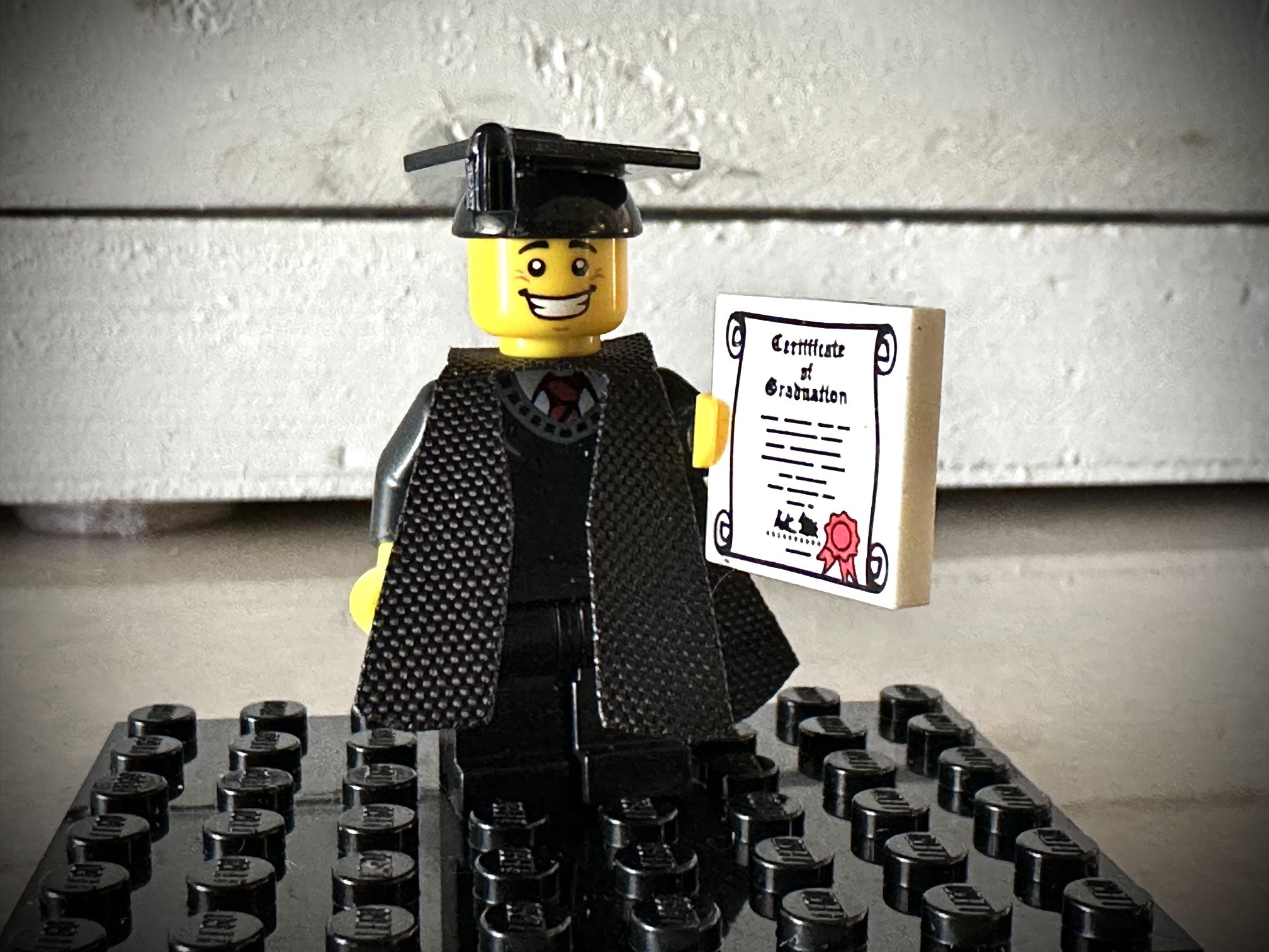 Lego Graduate Custom Minifigure
