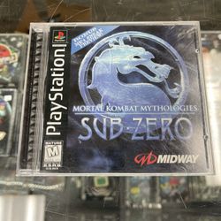 Mortal Kombat Sub Zero Ps1 $50 Gamehogs 11am-7pm