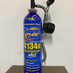 Supercool R134a Plus with Charging Hose & Gauge 19oz  