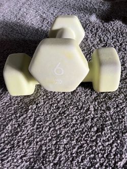 6 pound weighted dumbbells