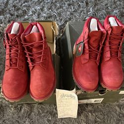 Red Timberland Boots
