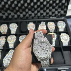 Fully flooded bus down VVS Moissanite diamond AP Royal Oak Direct message for price 