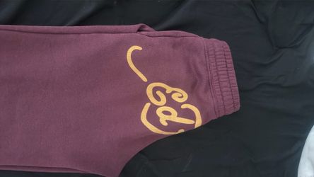 Xs ed hardy burgandy sweatpants