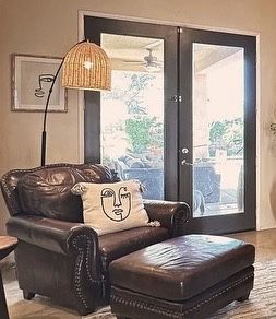 Leather Chair And Ottoman