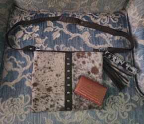 New Real Cowhide Crossbody Purse