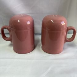 Fiesta Stove-Top Range-Top Salt & Pepper Set With Stoppers Rose Retired