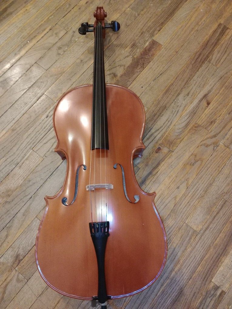 Prima By Violmaster P-103 Cello With Two Sets Of New Unopened Strings