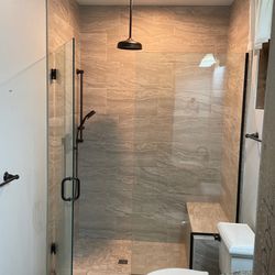 Glass Shower Curtain