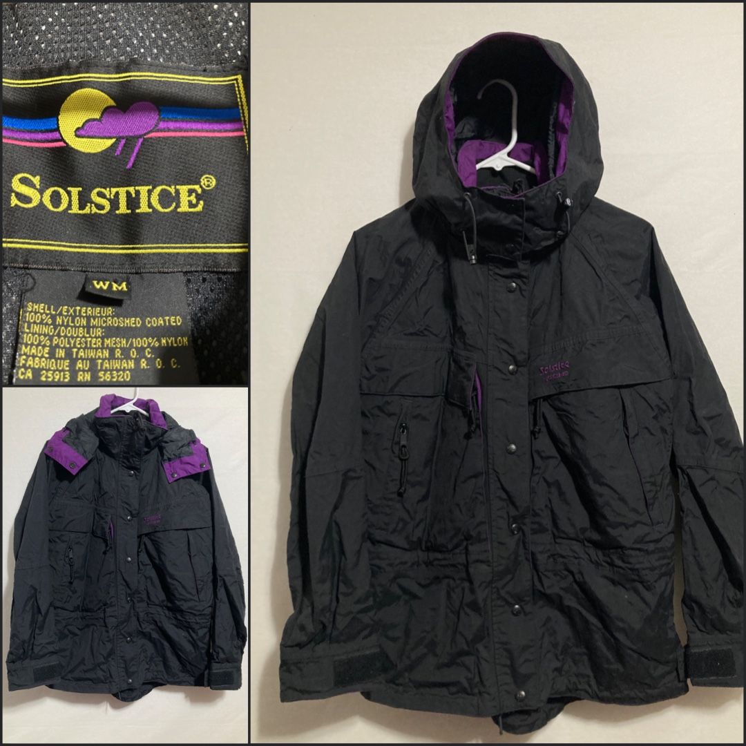 VTG Solstice Microshed Ski Sled Jacket Snowboard Hood Zip Mesh Vented Medium-W