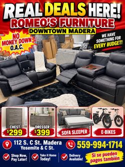 Loveseat starting at Gray or black