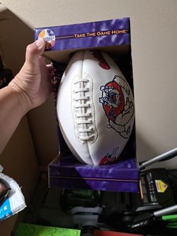 Fresno state football,  ready for autographs, new in box