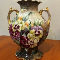 Antique S.E.W.L. 1901 Double Handed Vase 9”H