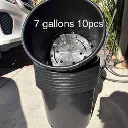 7 Gallon Nursery Pots Plastic Container Injection Molded Pot for Plants Flexible with Drainage Holes Suitable for Plants Soil Growers or Hydroponics