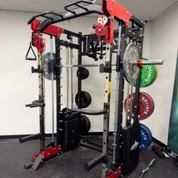Smith Machine , Squat Rack , Bench Press , Leg Press , Pulley System Machine For Your Weights 