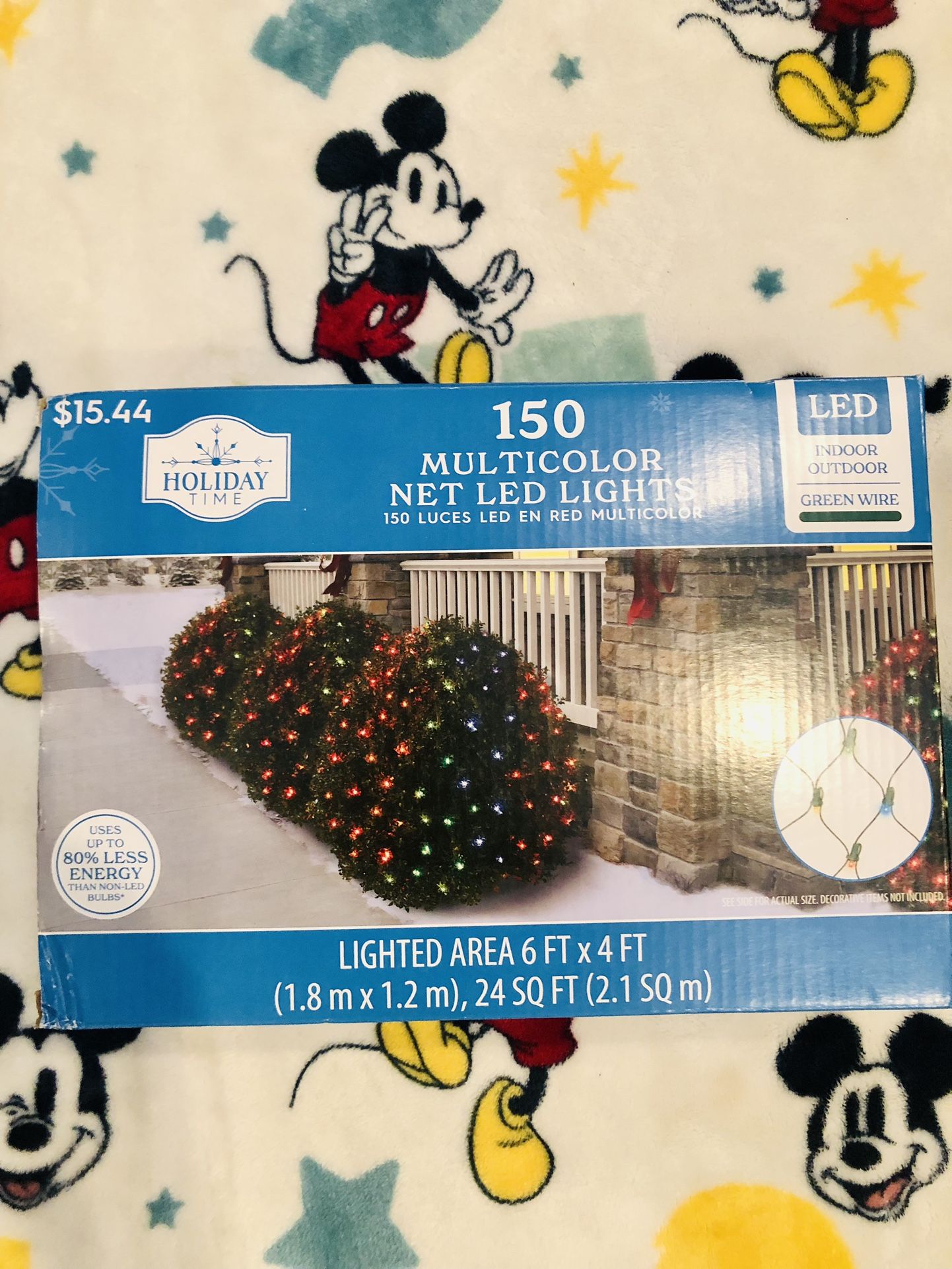 150 Multicolor Net Led Lights 6ft X 4ft