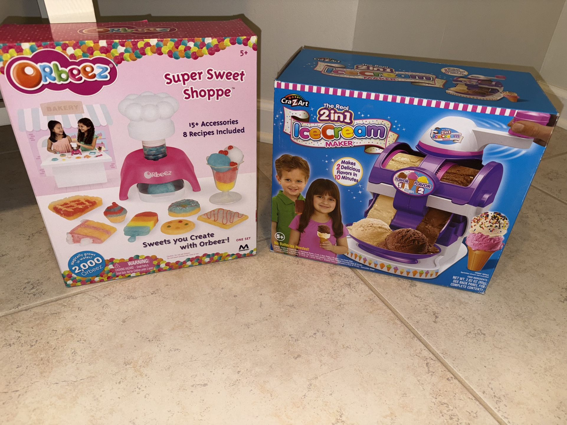 NEW Orbeez Sweet Shoppe & Craz Art Ice Cream Maker