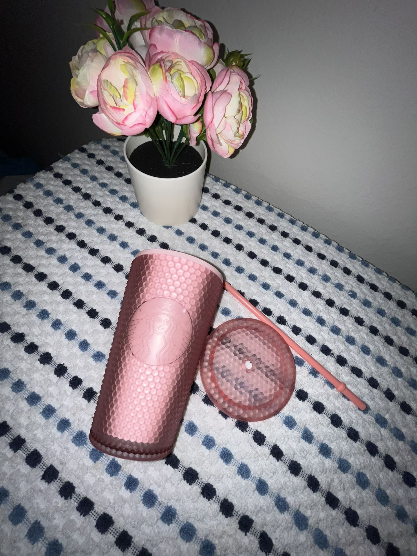 2022 Starbucks Soft Touch Pink Lemonade Jelly Studded 16 Oz Tumbler Valentines