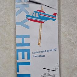 AOZORA Sky Heli Rubber Band-powered Helicopter New 