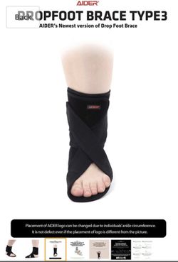 Aided dropfoot brace