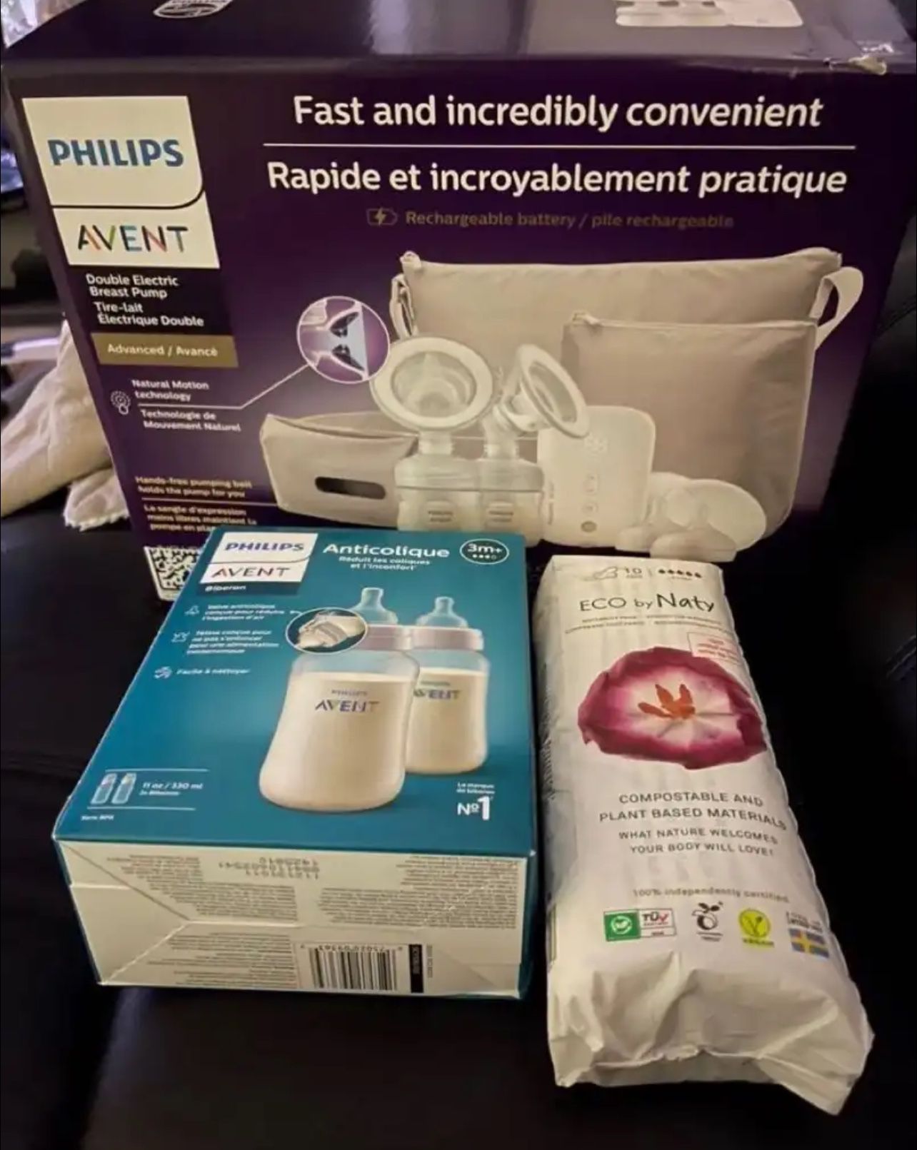 Philips Avent Double Electric Breast Pump - Brand New in Box, with free gifts