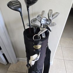 Full Set Of Golf Clubs With Bag