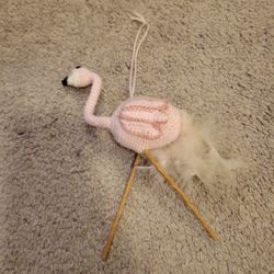 Handmade Flamingo Ornament