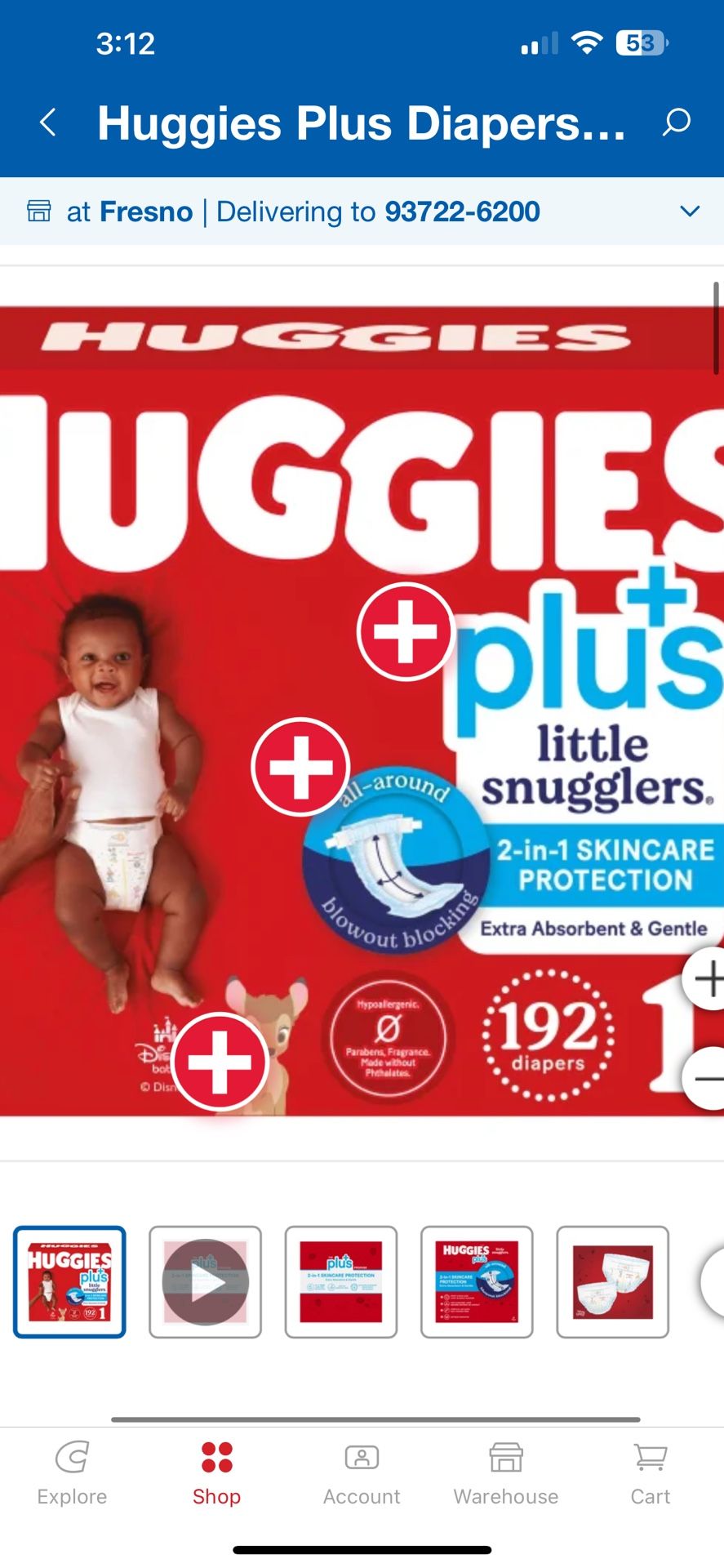 Brand New Box Huggies Size One