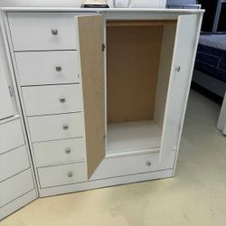 Pacoima Wardrobe White 