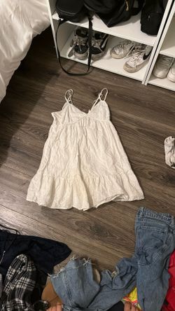 Flowy White Dress Size M