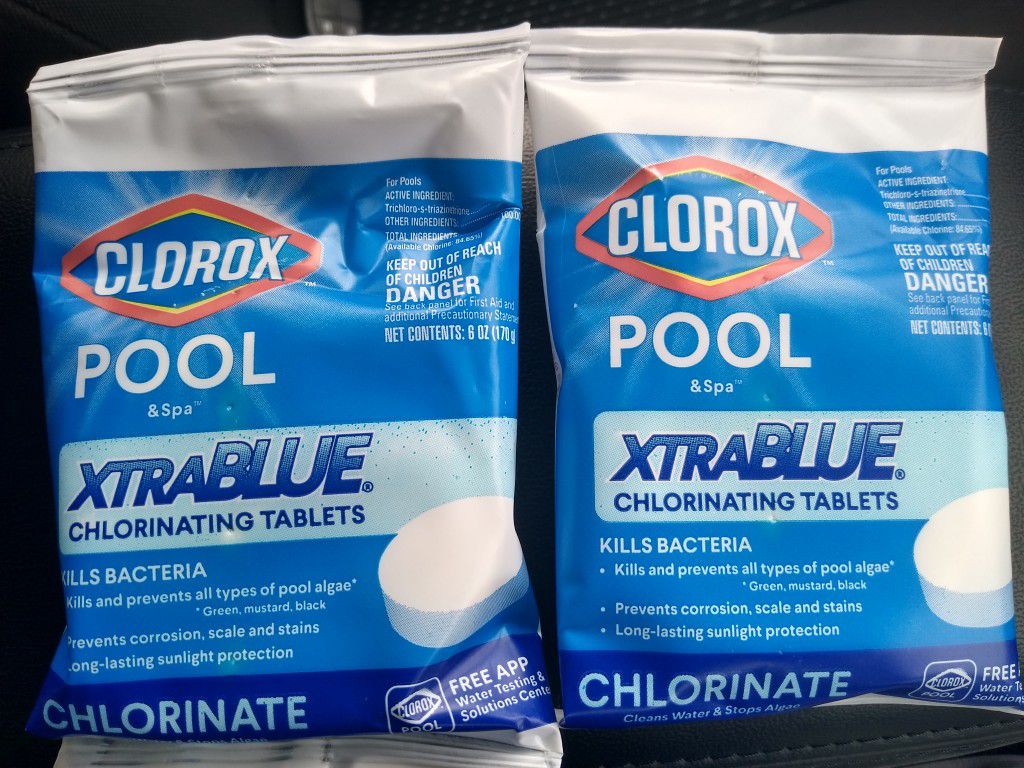 Chlorox Pool & Spa XtraBlue 3" Chlorinating Tablets - 6 oz - IN HAND!
