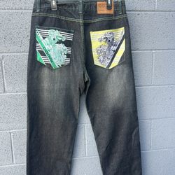 Coogi Australian Vintage Rare Embroidered Denim Jeans 