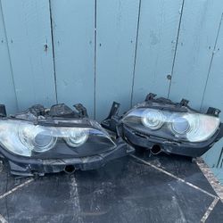 09 BMW 328i 330i Coupe driver & Passenger  Headlight Assembly 