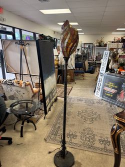 Tiffany-Style Stained Glass Floor Lamp