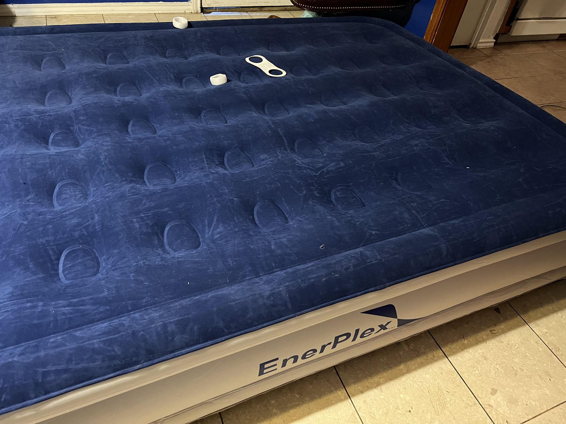 EnerPlex Air Mattress for Camping - Luxury 15" Inflatable Queen Mattress Bed w/ Built-in Dual Pump for Travel